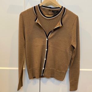 J crew cardigan and sleeveless lightweight sweater set.